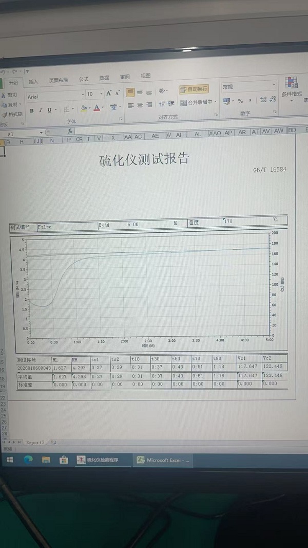 เครื่องจักรใหม่ของเราในการทดสอบตัวอย่างยาง